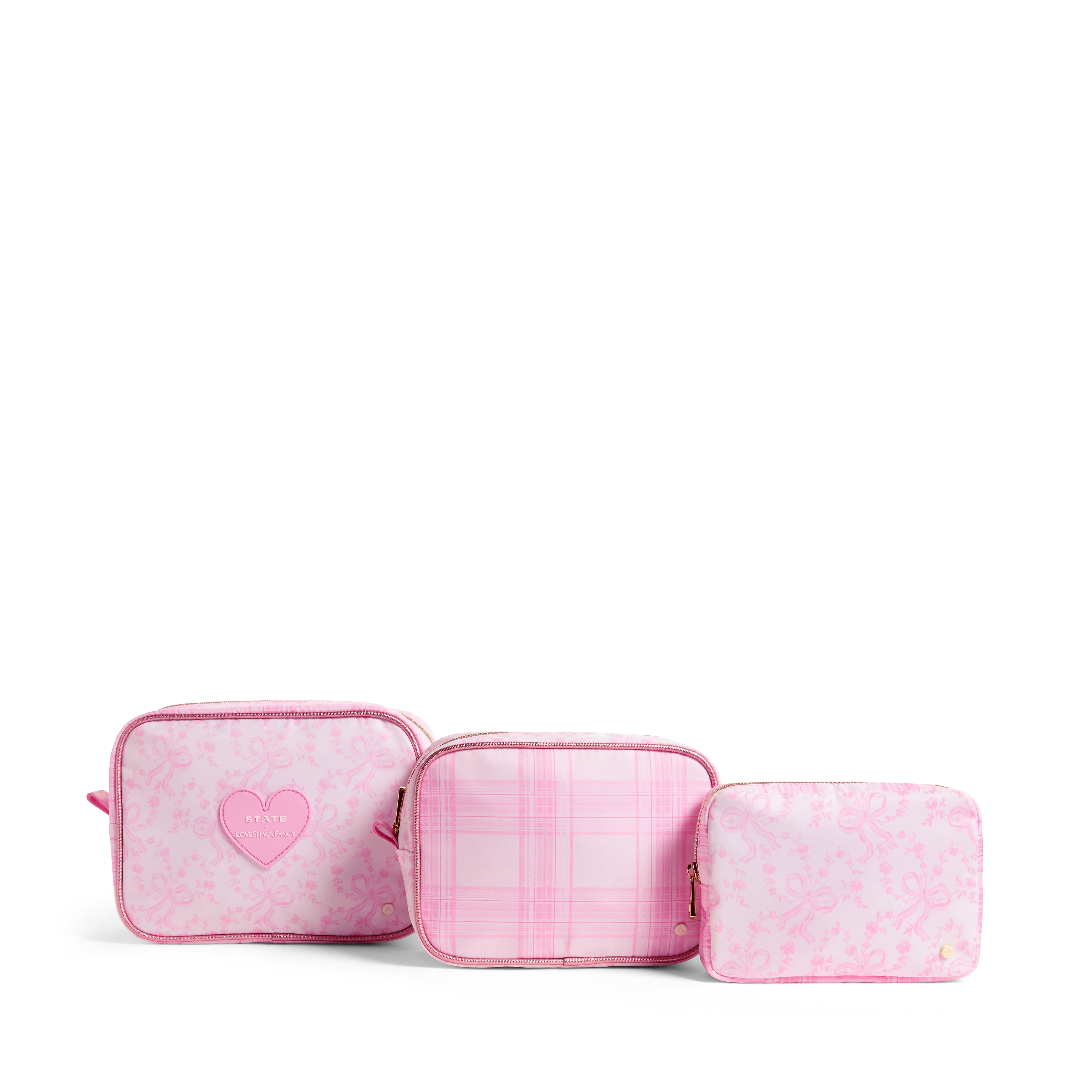 STATE x LoveShackFancy Travel Pouch Set of Three