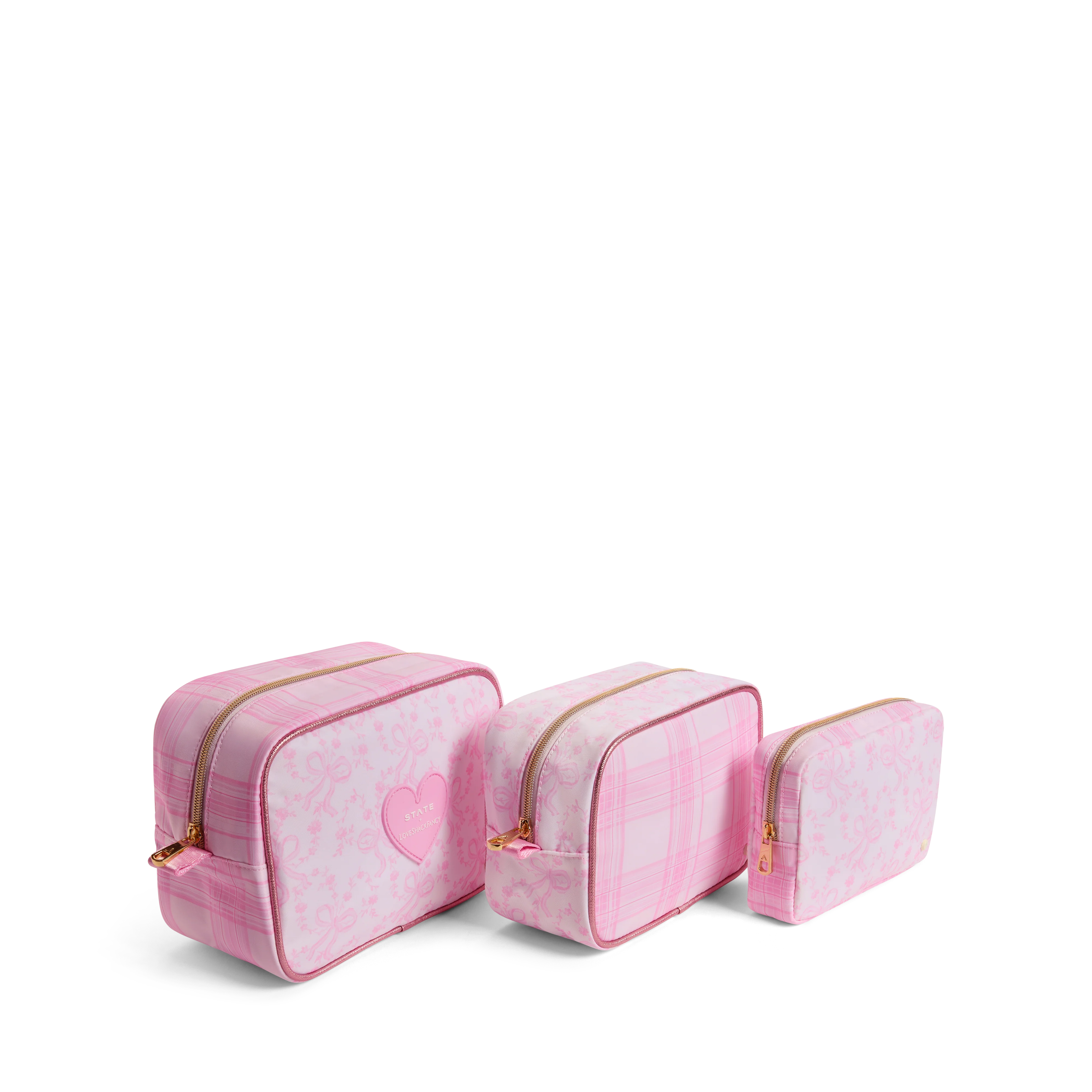STATE x LoveShackFancy Travel Pouch Set of Three
